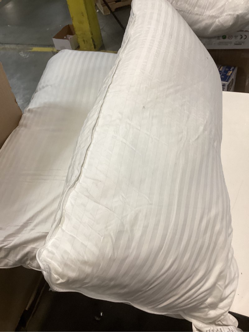 Condition photo showing As Is for Beckham Hotel Collection Bed Pillows King Size Set of 2 - Down Alternative Pillow for Back, Stomach or Side Sleepers