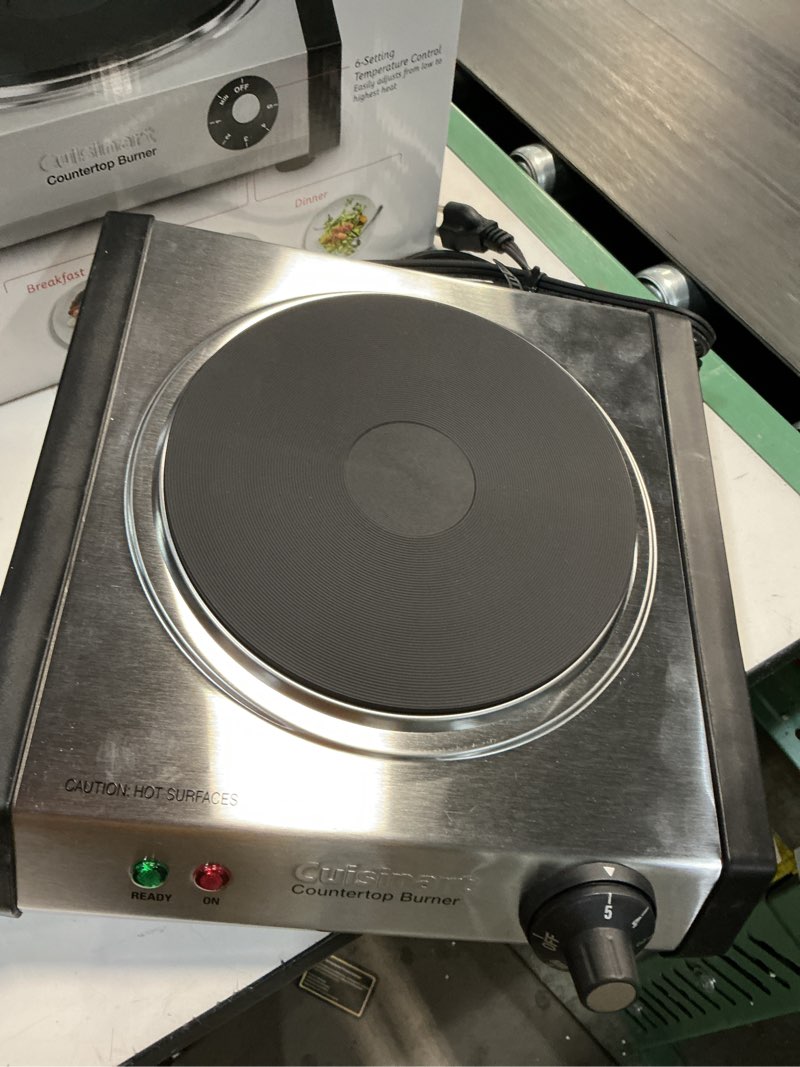 Condition photo showing Good Condition for Cuisinart CB-30P1 Cast-Iron Single Burner, Stainless Steel