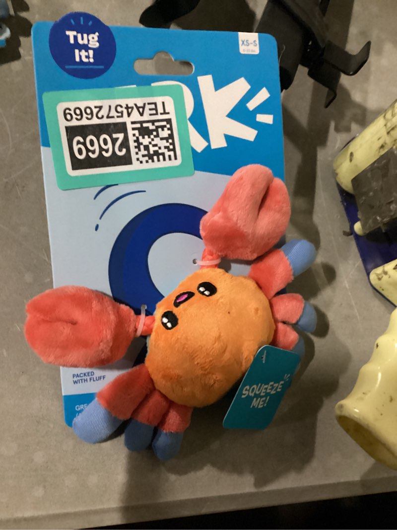Condition photo showing New/Like New for bark best of barkbox polyester plush dog toy