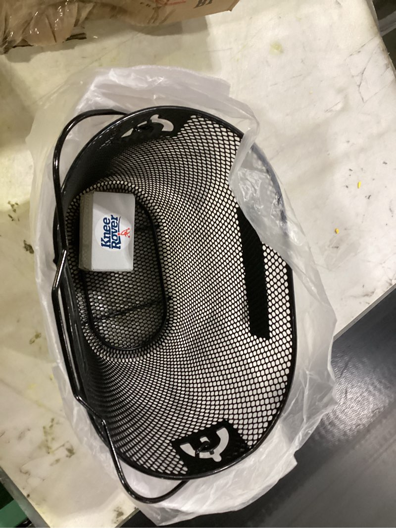 Condition photo showing New/Like New for KneeRover Knee Scooter Basket Accessory with Convenient Handle - Knee Rover Basket Attachment Includes Universal Bracket Mount - Part Fits Most Knee Scooter Walker Models Pack of 1