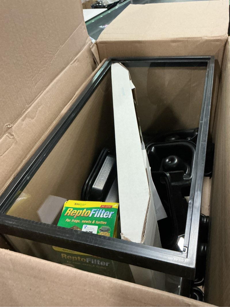 Condition photo showing Good Condition for Tetra ReptoHabitat Kit for Aquatic Reptiles and Amphibians, 15 Gallons, Create a Home for Aquatic Juvenile Turtles, Frogs, Newts and Salamanders, 24.4 x 12.5 x 12.7 inches