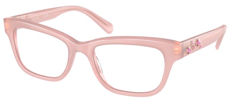 Swarovski SK2022 1031 Men's Glasses Pink Size 51 - Free Lenses - Blue Light Block Available