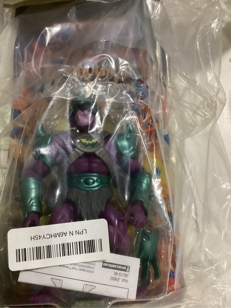 Condition photo showing New/Like New for Masters of the Universe Origins & Thundercats Action Figure, Panthor Man Toy, 1980s TV Crossover, 5.5 Inch Posable with Battle Claws, Collector Card