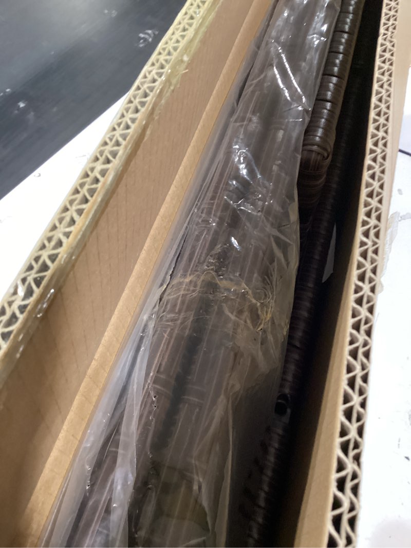 Condition photo showing Good Condition for lewis&wayne large rectangular block planter box handmade wicker tall planters for outdoor plants with removable liners modern planter for indoor outdoor patio deck - brown, 36''x12''x16'' brown 36''x12''x16''