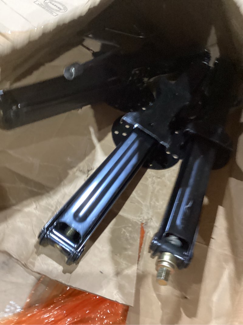  Scissor Stab w/Round Plate - Black