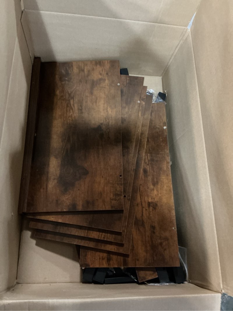 Condition photo showing As Is for 4 Pcs 24×12 Wire Shelf Cover – Engineered Wood Wire Rack Covers for Shelves, Rustic Farmhouse Style for Pantry, Closet (4 pcs, 24×12 inch) 24\"W × 12\"D 4(similar kale no same)