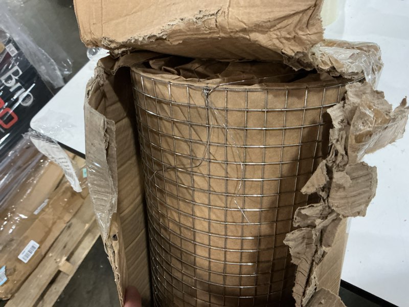Condition photo showing New/Like New for hardware cloth 48inx50ft 1/2 inch galvanized, chicken rabbit snake cage wire fence mesh roll,garden plant welded metal wire fence,poultry animal netting cage screen. (4 x 50ft)