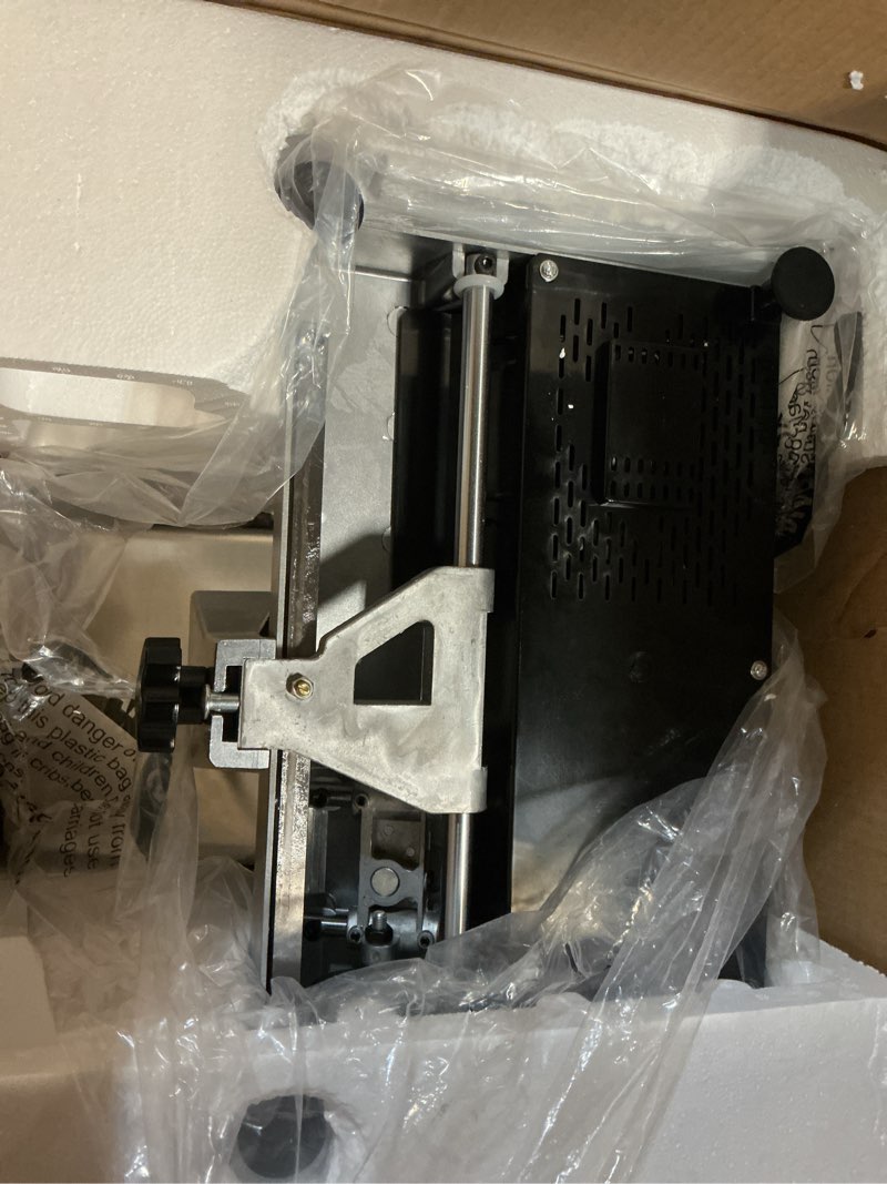 Condition photo showing As Is for BESWOOD 10" Premium Chromium-plated Steel Blade Electric Deli Meat Cheese Food Slicer Commercial and for Home use 240W BESWOOD250