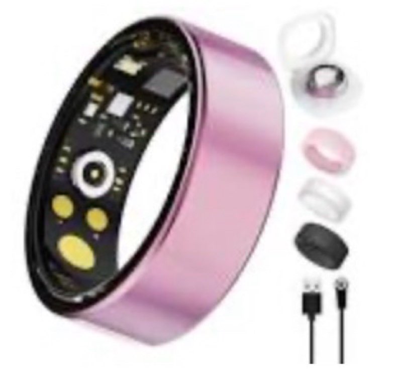 Smart Ring For Women Men, Health Tracker with Heart Rate/Blood Oxygen/Blood Pressure/Sleep Monitorin