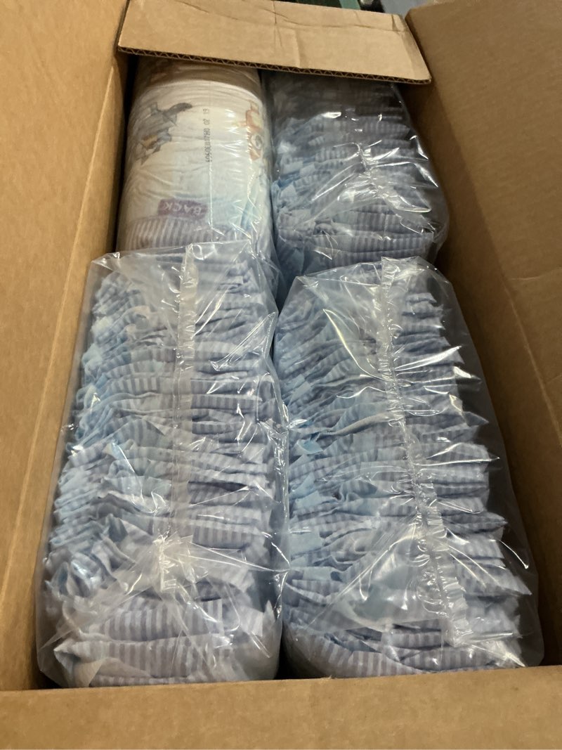 Condition photo showing New/Like New for luvs size 8 baby diapers, platinum protection bluey diapers for day & night,size 8, 108 count size 8 108