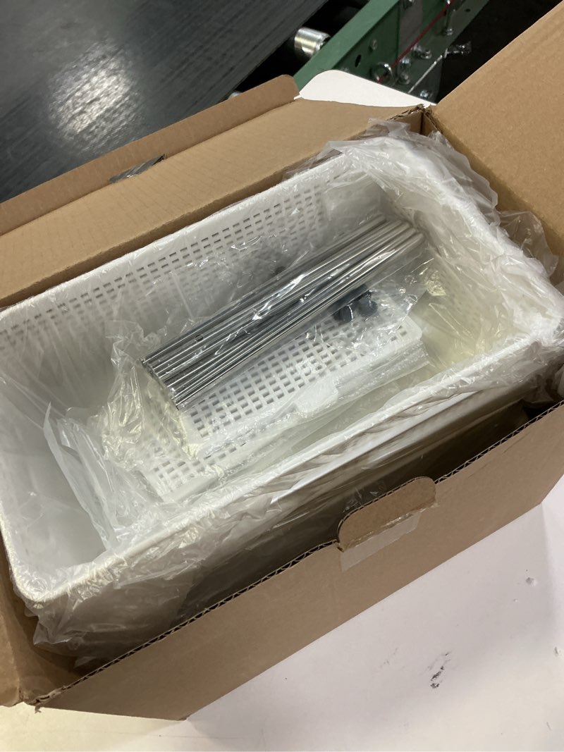 Condition photo showing Good Condition for Bathroom Organizer with Dividers, 2Pcs 2 Tier Stackable Under Sink Organizers and Storage Cabinet Organizers for Bathroom Kitchen Pantry Organization and Storage, Medicine Cabinet Organizer White