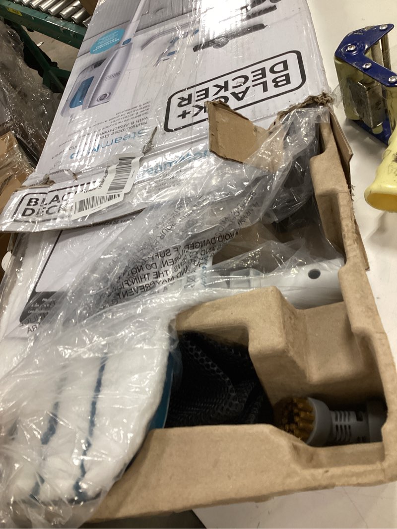 Condition photo showing Good Condition for BLACK+DECKER Steam Mop, Floor and Handheld Steamer, Multi-Purpose Steam Cleaner with 6 Attachments, Corded (BHSM15FX08) Steam Cleaner w/ 6 Attachments