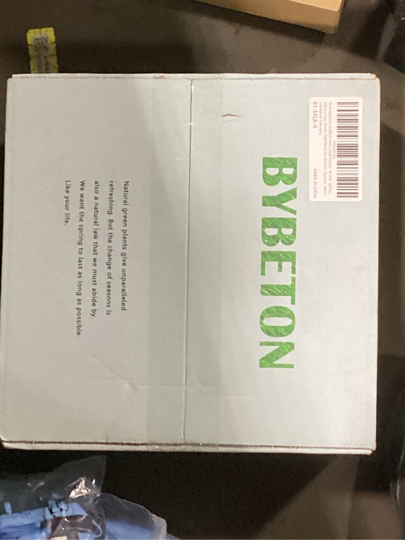 Condition photo showing As Is for Bybeton Artificial Grass Wall Panels, 10"x10" (8 Pcs), Privacy Faux Green Wall Plants for Interior, Garden, Indoor-Outdoor Greenery 10*10IN 8Pcs Green