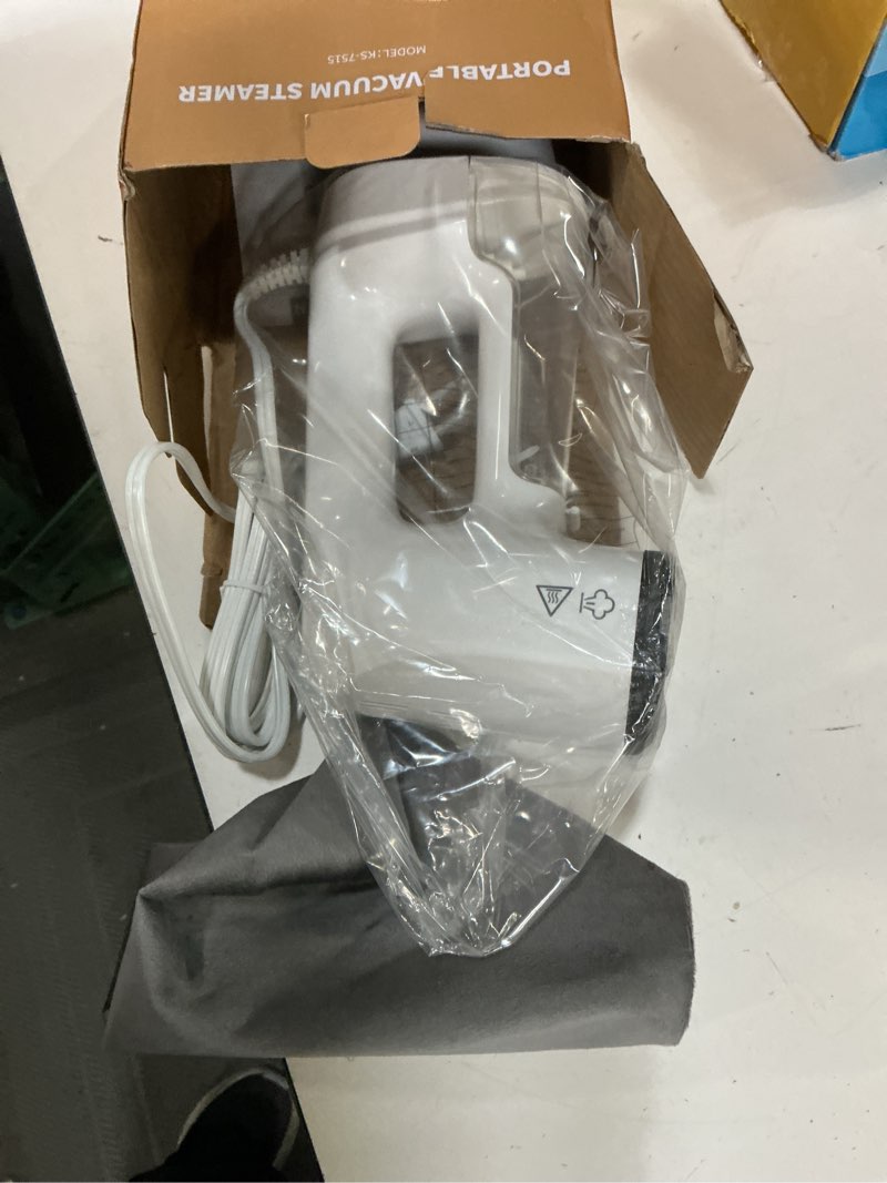 Condition photo showing Good Condition for lyrifine vacuum steamer for clothes, 3500pa suction clothes steamer handheld, 2-in-1 steamer&iron garment steamer, 3 modes& 360° leak-proof technology fabric steamer for wrinkle removal (for 110-120v) 160ml