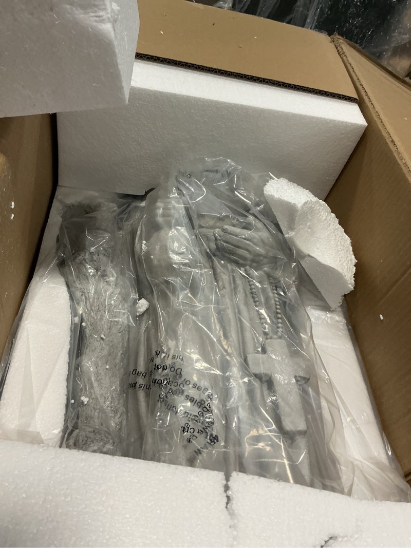 Condition photo showing Good Condition for St Francis Garden Yard Decor Statues 30.7 Inch Saint Francis of Assisi Catholic Christian Lawn Patio Outdoor Sculptures Magnesium Oxide Stone Garden Art Decorations?Grey St Francis?30.7 Inch?
