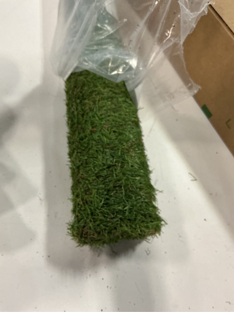 Condition photo showing Good Condition for Grass Pad for Dogs 39.3 x 31.5 inches Strong Absorbency Soft Artificial Grass for Pets Potty Training, Easy to Clean Fake Grass for Dog Indoor Outdoor Use(1 Pack) 39.4x31.5 Inch