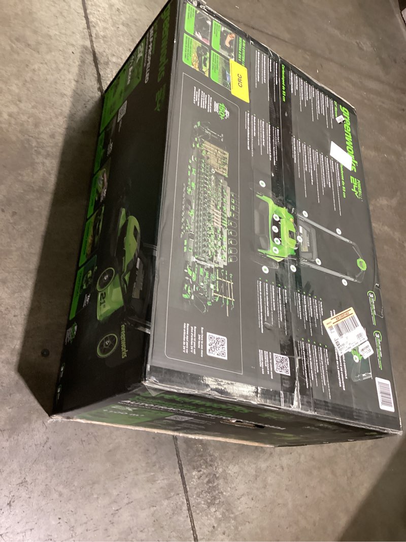 Condition photo showing Good Condition for greenworks powerall 2x24v 21\" self-propelled mower with (2) 5.0ah batteries and charger