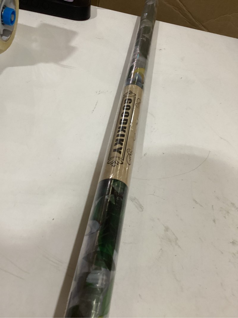 Condition photo showing New/Like New for stained glass window film, rainbow privacy, one way decorative tint, static cling, renter friendly for home bathroom door rainbow lemon tree 35.5*78.5