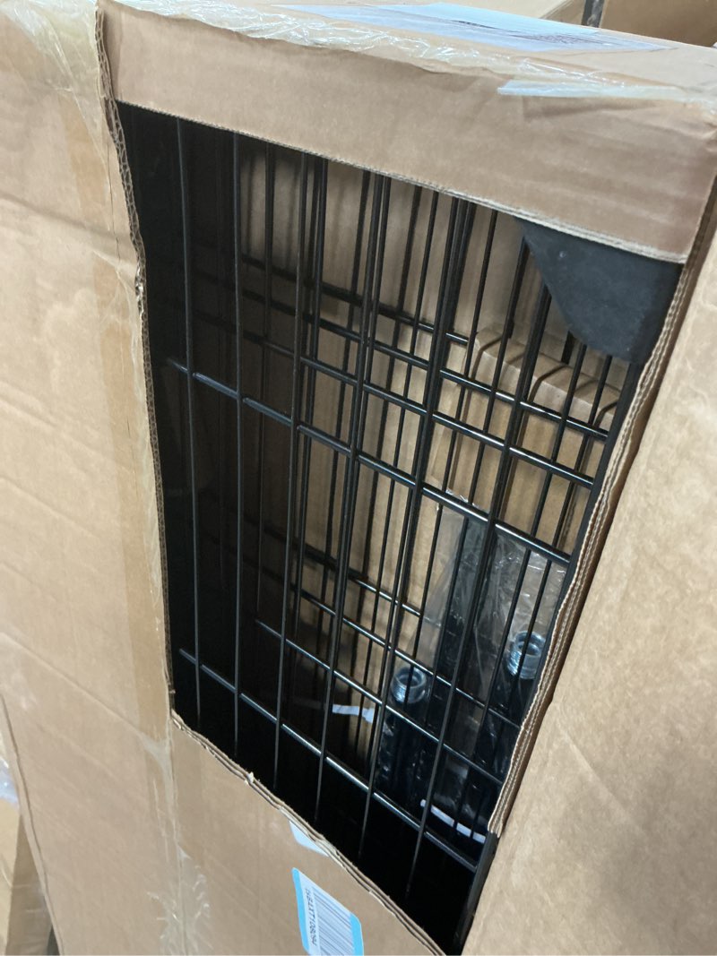 Condition photo showing Good Condition for IZEUK 1400 LBS Garage Black Shelving Wide Storage Shelves 4 Tier Adjustable Heavy Duty Metal Wire Rack Standing Shelf Unit for Kitchen Office College Dorm Garage Warehouse 15.8" x 45.8"x 59.4" 4 Tier,15.8" D x 45.8" W x 59.4" H Black