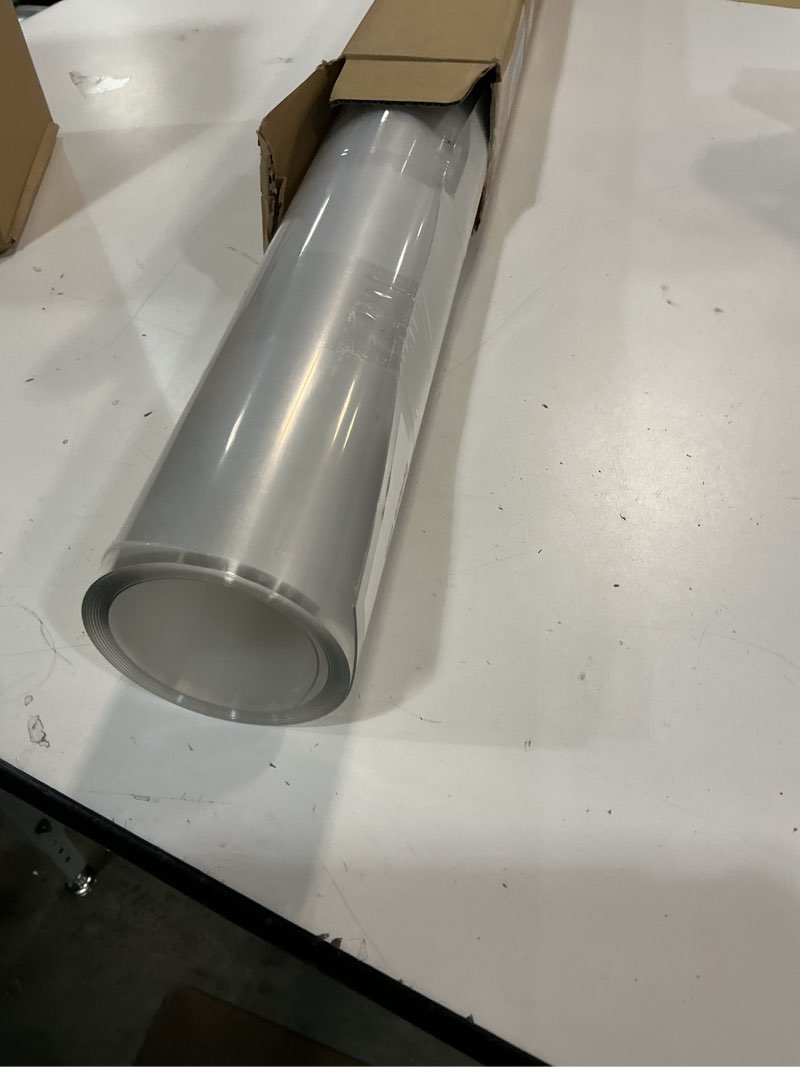 Condition photo showing Good Condition for 24 x 96 Inch Extra Large PET Plexiglass Sheets Roll, Transparent Clear Flexible Plastic Sheet for Craft, Picture Frames, Sign Blank, DIY Display Project, Protective Barriers 24 x 96 inch 0.8mm