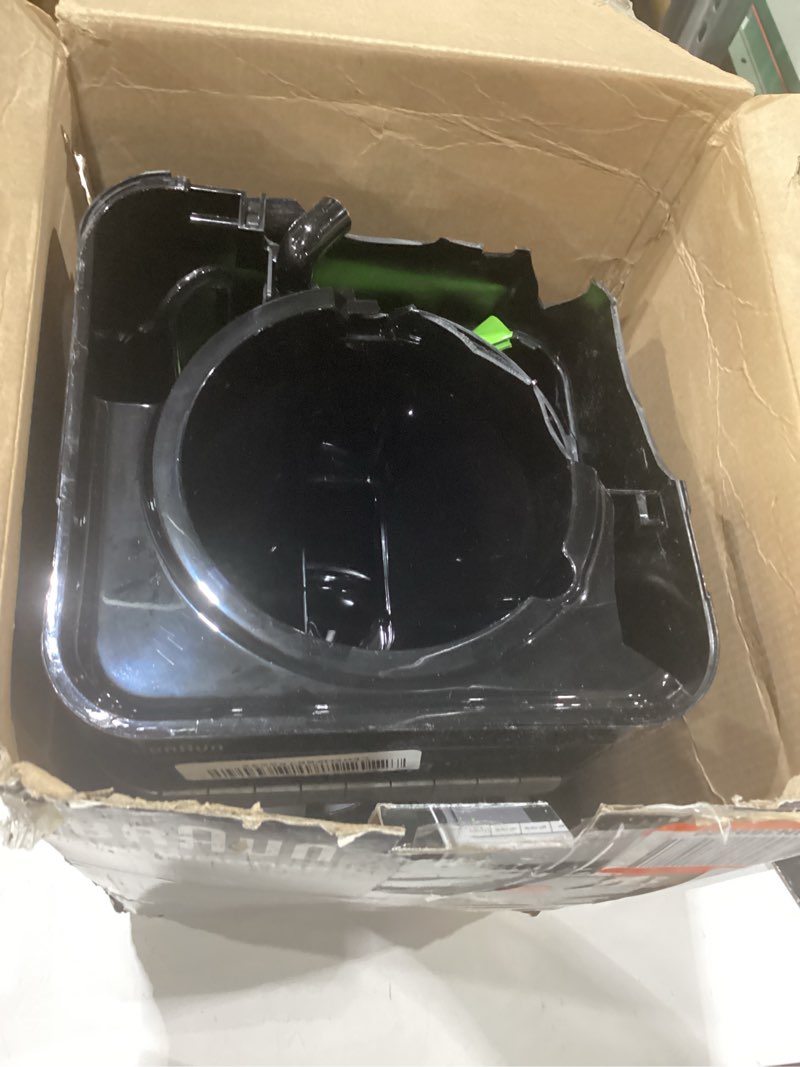 Condition photo showing As Is for NOT TESTED BROKEN CORNER MISSING COFFEE POT Braun BrewSense 12 Cup Drip Coffee Maker - Pause & Pour Mid Brew, Coffee Machine with 24-Hour Timer & Clock, Bold & Regular Strength, 1-4 Cup Functions, Self Clean, Auto Shutoff, Stainless Steel Silver