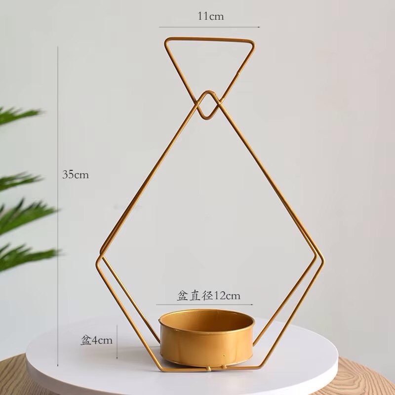 (10PS) DREA Gold Metal Portable Flower Basket Flower Box for Wedding Flowers Decorations Reception Tables Centerpieces Share 