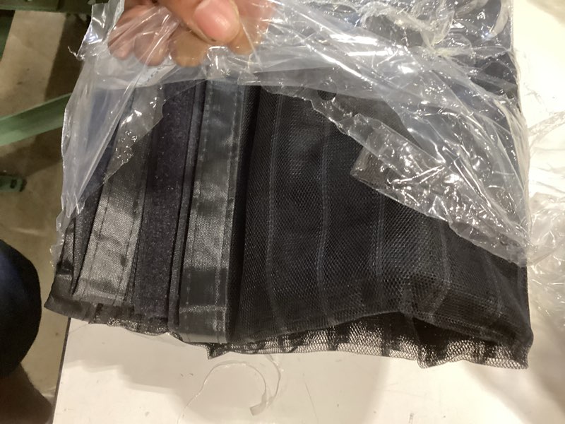 Condition photo showing Good Condition for magnetic screen door, sliding door screen with magnet closure, hands free mesh partition for front back patio balcony, bug free heavy duty (black 37.5 * 83 inch)