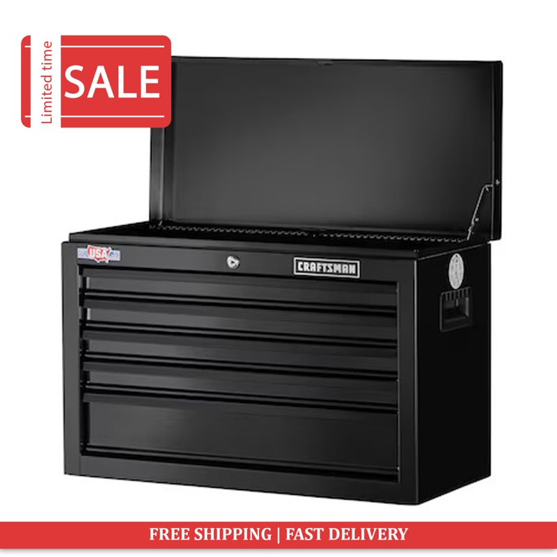 Craftsman 1000 Series 26" 5 Drawer Tool Chest - Black