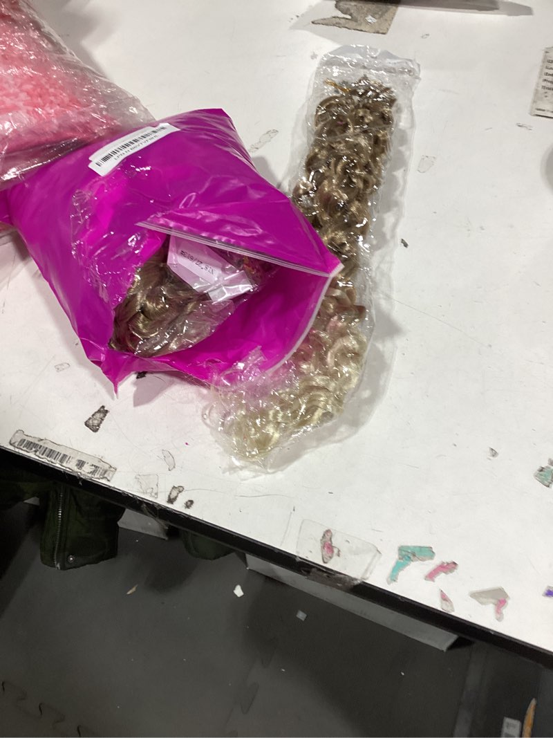 Condition photo showing Good Condition for Similar product not like stock photo Hetto Curly Clip in Hair Extensions Real Human Hair Medium Brown & Honey Blonde Highlights 120g 7pcs 14 Inch NW - 3b-3c Natural Wave Curly, Extra Thick Weft For Wear and Go, for Daily Wear #p4/27 1.14 NW #p4/27 14 Inch-120g-7pcs-NW