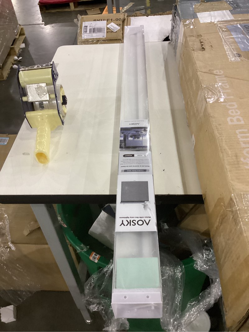 Condition photo showing Good Condition for AOSKY Cordless Roller Shades Blackout Blinds for Windows Room Darkening Rolled Up Shades with Spring System, UV Protection Window Shades Door Blinds for Home and Office (36" W x 72" H, White) 36"W x 72"H White