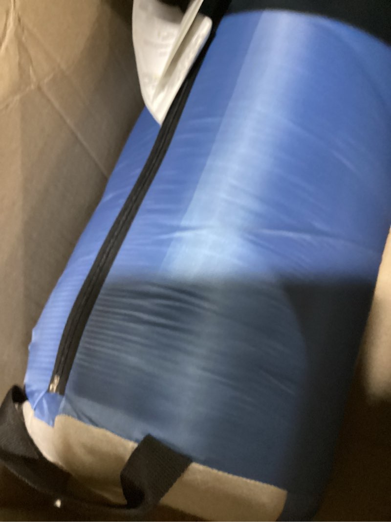 coleman sun ridge 40°f cool-weather sleeping bag, lightweight adult sleeping bag with soft trim & draft tube, machine washable pfas-free