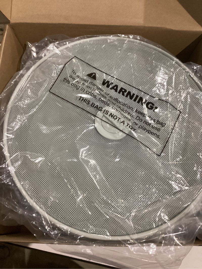 Condition photo showing New/Like New for Metal Fruitbasket with Mesh Lid and Basket - Fruit and Vegetable Holder For Kitchen Counter - Countertop Display Baskets Organizer - Bowl Storage for Veggie, Fruits, Snack, and Banana - Green Green Mesh Basket with Mesh Lid