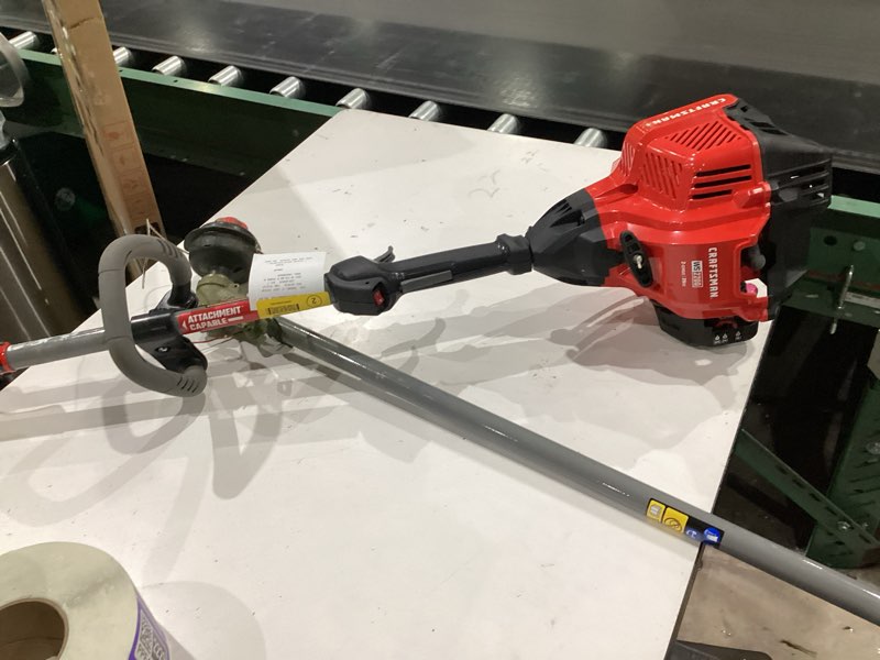 Condition photo showing As Is for craftsman ws2200 25-cc 2-cycle 17-in straight shaft attachment capable gas string trimmer