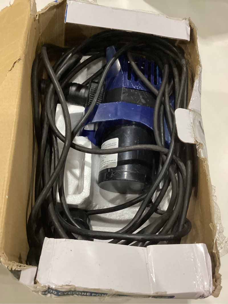 Condition photo showing Good Condition for used alpine corporation pal8000 | 8000 gph submersible water pump — quiet 540w heavy-duty motor, 33-ft cord & 26-ft lift — multi-angle flow for ponds, waterfalls & fountains — durable outdoor performance