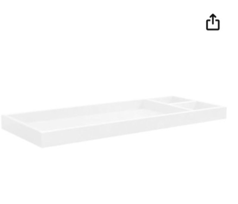 davinci universal wide removable changing tray (m0619) in white