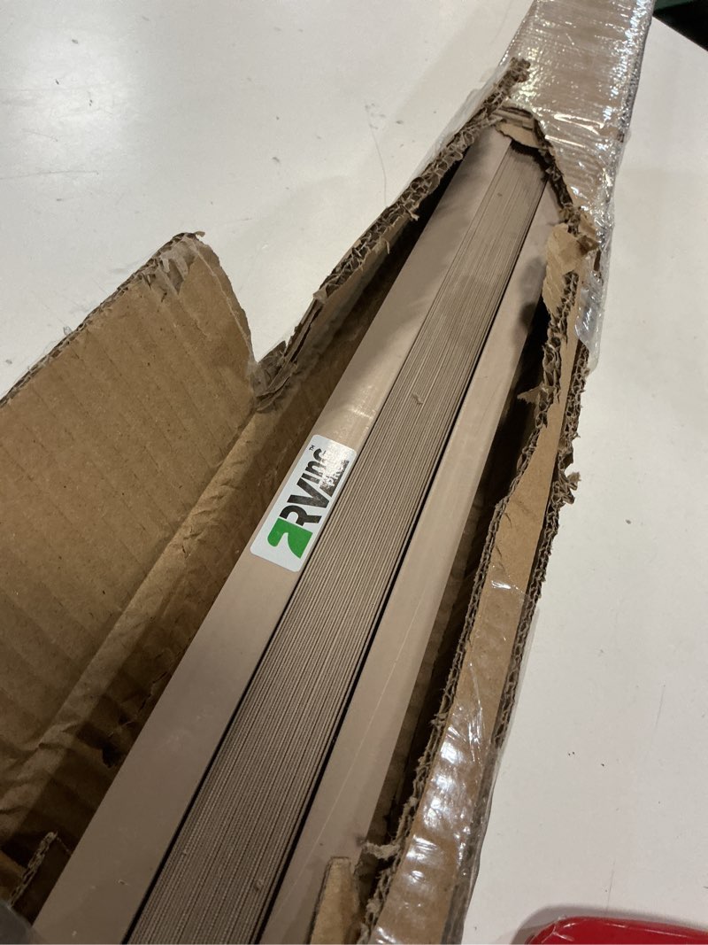 Condition photo showing Good Condition for rv blinds for camper windows, camper replacement blinds, privacy protection, rv window shades for rv, camper, travel trailer, cappuccino (74" w x 42" l) cappuccino 74" w x 42" l
