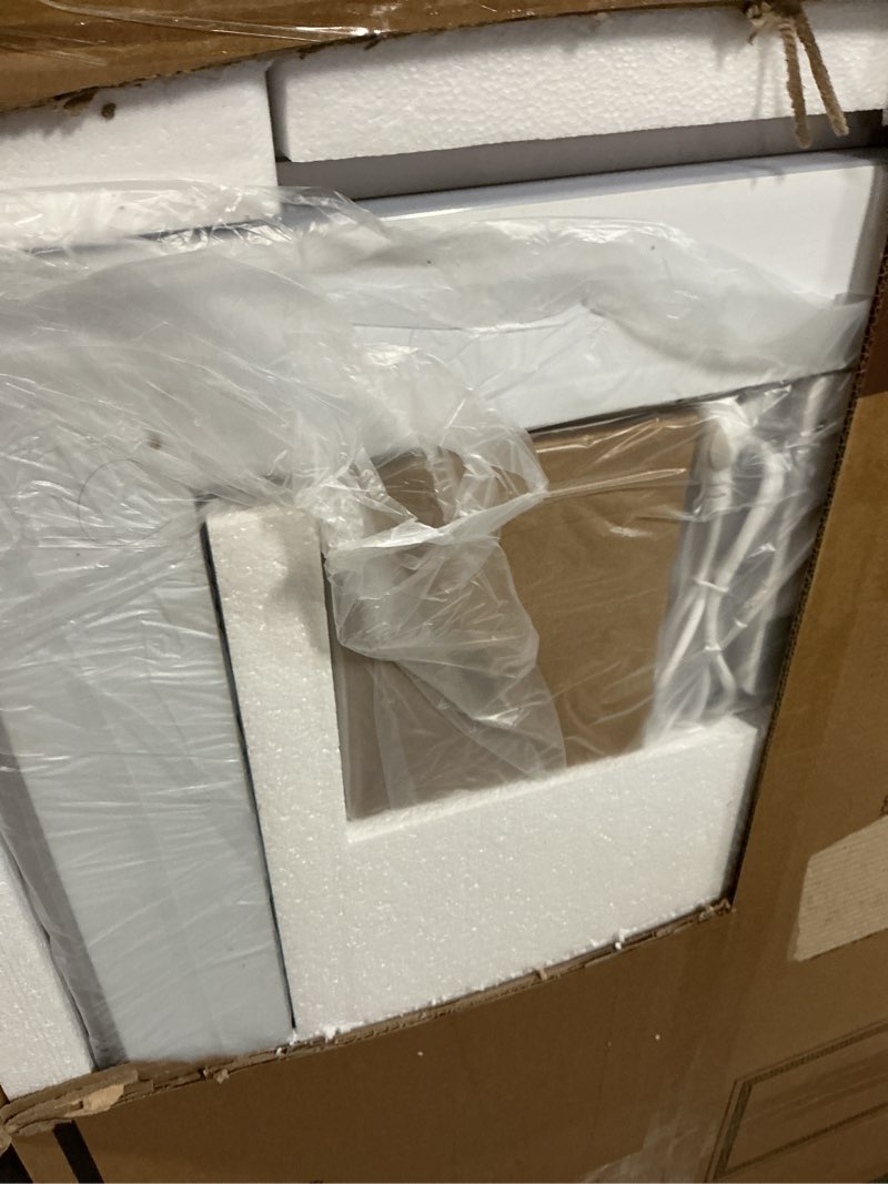 Condition photo showing New/Like New for keonjinn led backlit mirror 28 x 36 inch, frameless led mirror with beveled edge, tempered glass, ul-listed power driver, 3 color lights, anti-fog, dimmable, memory function, french cleat installation 36"l x 28"w
