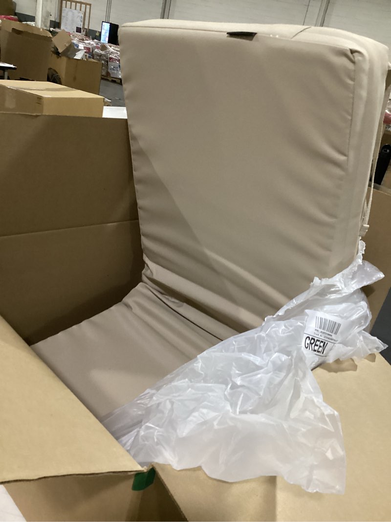 Condition photo showing As Is for favoyard outdoor bench cushion 42 x 18 inch waterproof patio furniture cushions 3-year color fastness garden sofa settee couch swing pads with handle and adjustable straps, beige beige 42 x 18 in