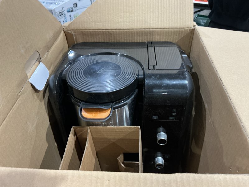 Condition photo showing As Is for shark ninja cp307 hot and cold brewed system w/thermal carafe coffee maker, black