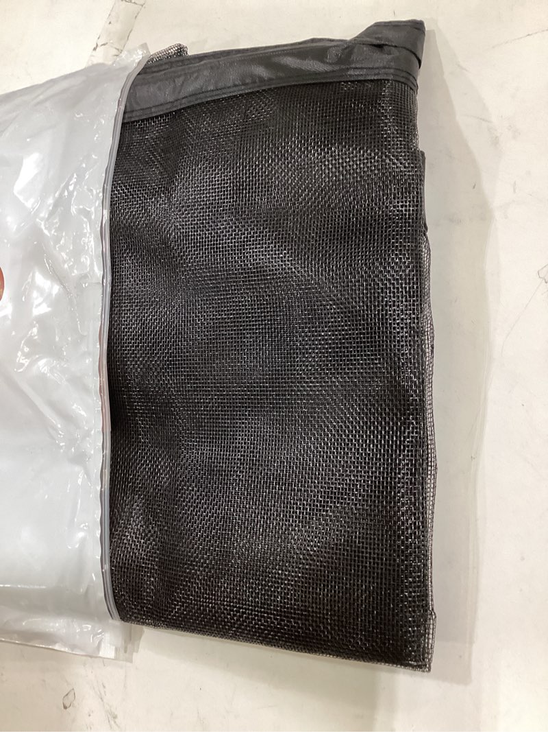 Condition photo showing As Is for yotache magnetic screen door for 32x80 doors, screen size 34"x81" high-density fiberglass mesh with powerful magnets & windproof hasp for front/back patio doors, black fits door size 32" x 80" black