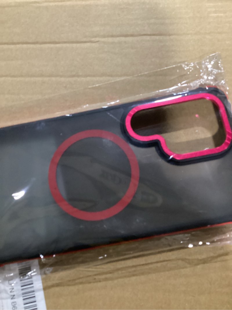 Condition photo showing As Is for deerlamn strong magnetic case for samsung galaxy s26 ultra 6.9-inch,[compatible with magsafe][military grade drop protection] translucent matte shockproof protective phone cover, frosted red samsung galaxy s26 ultra-6.9 inch red