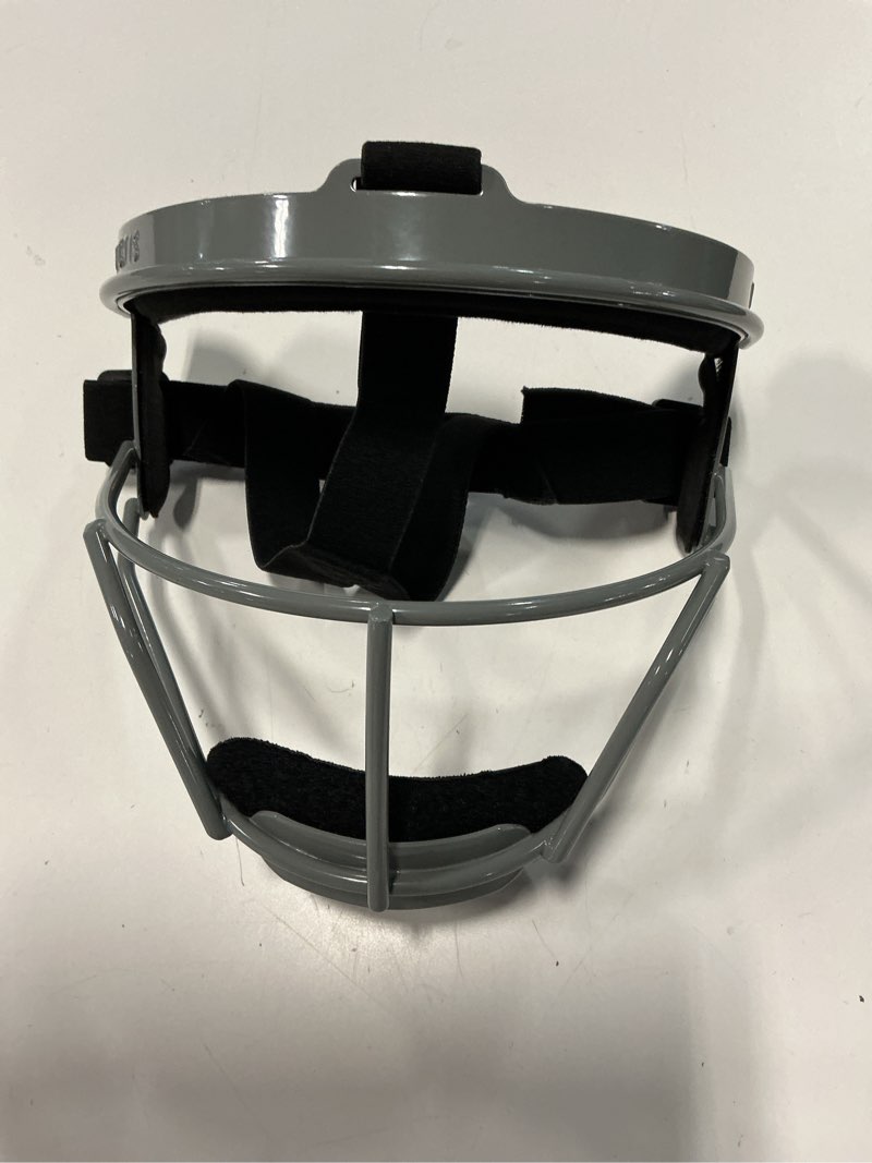 Condition photo showing Good Condition for dinictis softball face mask, lightweight, comfortable, with wide field vision, durable and safe face guards, premium protective softball fielder's mask grey youth(m)