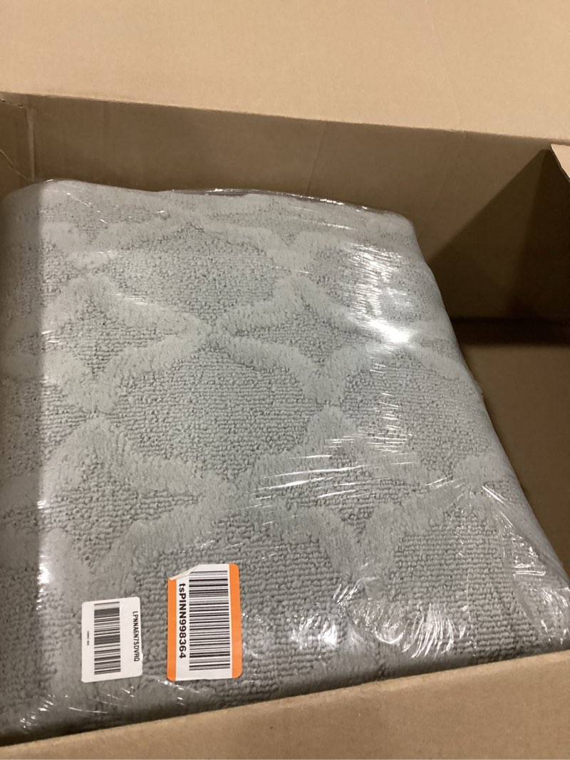 Condition photo showing Good Condition for garland rug sparta non slip polypropylene 8 ft. x 10 ft. silver gray area rug- ideal for living rooms & hallways, stylish & durable for high-traffic areas silver 8' x 10' (rectangular)