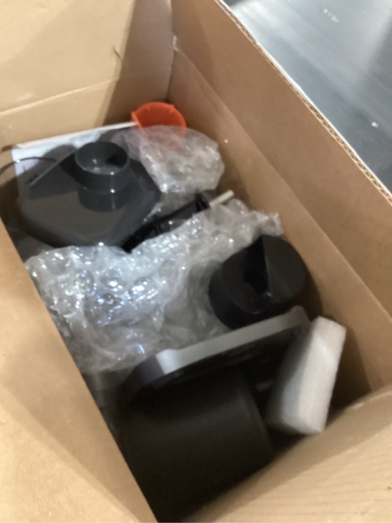 Condition photo showing As Is for ninja neverclog cold press juicer, powerful slow juicer with total pulp control, countertop, electric, 2 pulp functions, dishwasher safe, 2nd generation, charcoal, jc151 (renewed)