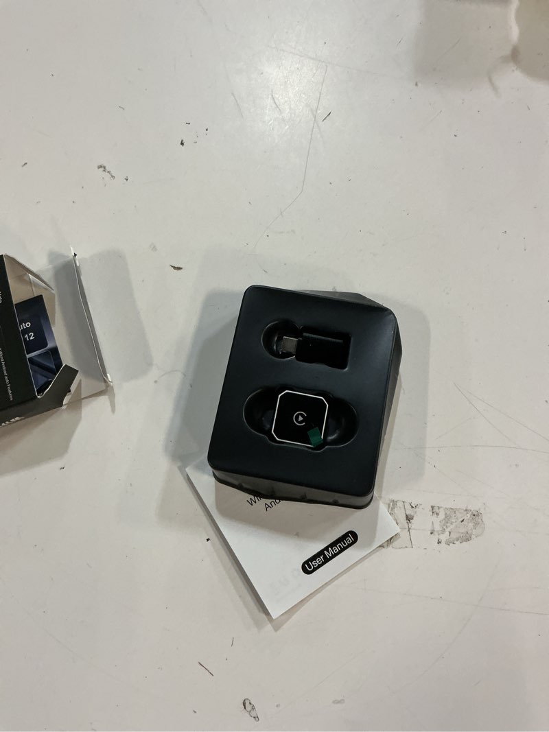 Condition photo showing Good Condition for 2026 aimoon wireless carplay for carplay ?android auto, mini size wired to wireless carplay, plug & play, fast & stable connection, car play dongle compact with usb/usb-c (silver, mini size)