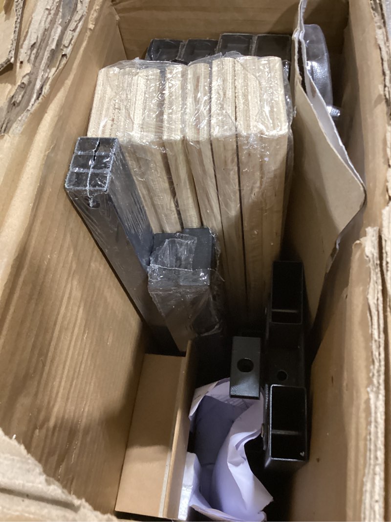 Condition photo showing Good Condition for full bed frame with smart led lights, storage headboard and usb charging station,heavy duty wooden slats, no box spring needed, noise free, easy assembly (minimalist black, full) minimalist black full