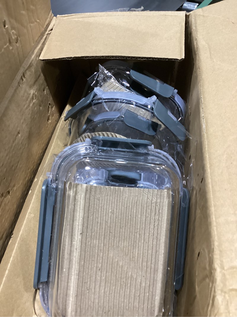 Condition photo showing Good Condition for Skroam 15 Pack Glass Food Storage Containers with Lids Airtight, Glass Meal Prep Containers, Lunch Containers with Lids for Microwave, Oven, Freezer and Dishwasher Safe