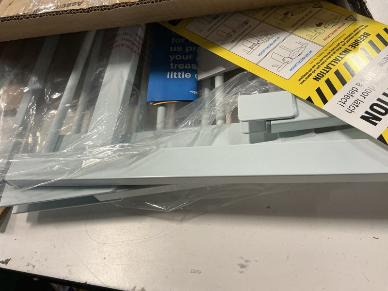 Condition photo showing Good Condition for Regalo Safety Easy Open 47-Inch Extra Wide Baby Gate for Doorways, Hallways & Bottom of Stairs, Pressure Mount Safety Gate for Babies, Toddlers & Pets, Tested & Safe, American Designed, Family Owned Metal Gate