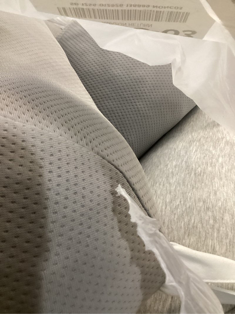 Condition photo showing Good Condition for Plufl Hugl Cooling Body Pillow for Adults Made with Memory Foam | U Shaped Maternity Pillows Great for Side Sleepers & Pregnant Women | Washable Cover | Grey Standard Grey