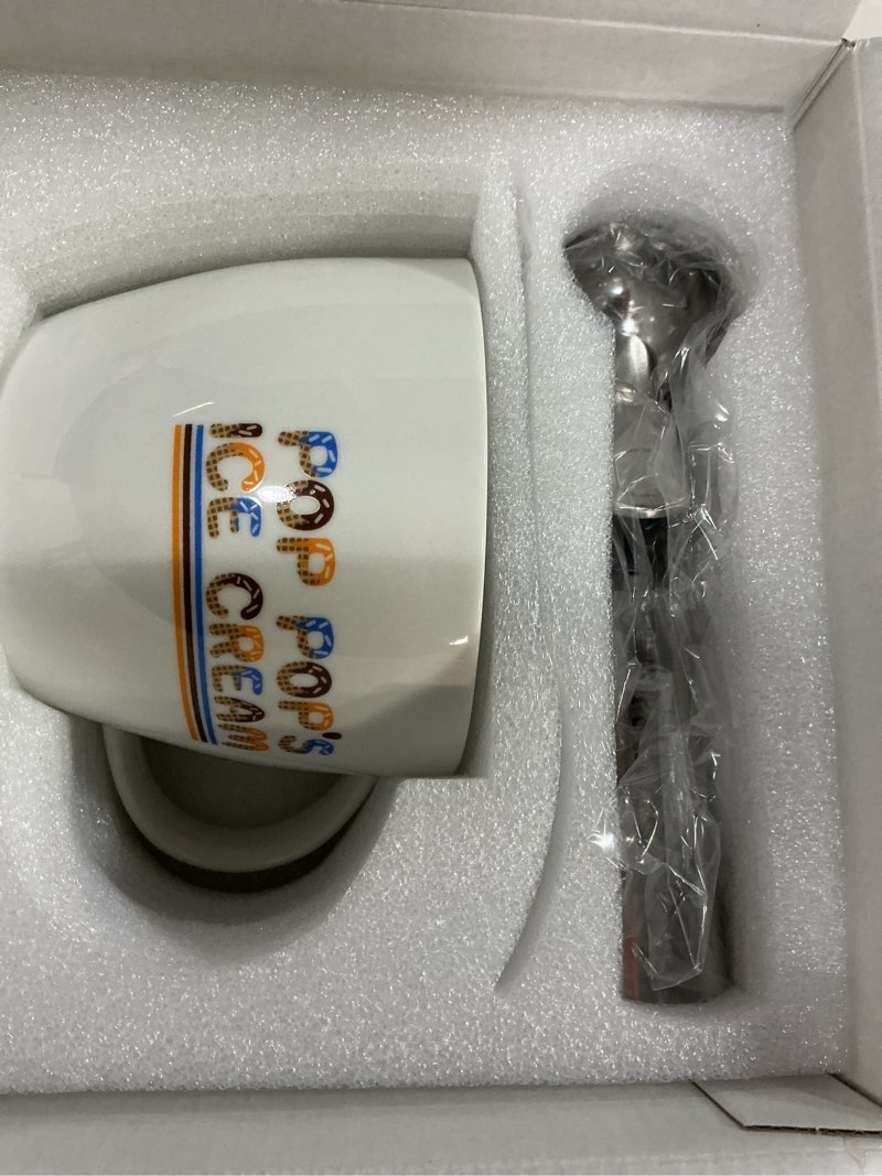 Condition photo showing New/Like New for Dad Gifts, Gifts for Dad Valentines Day from Daughter, Dad's Ice Cream Bowl Scoop Shovel Spoon Set, Daddy Ice Cream Gift from Son Daughter, Ideal Birthday Father's Day Gift for Him